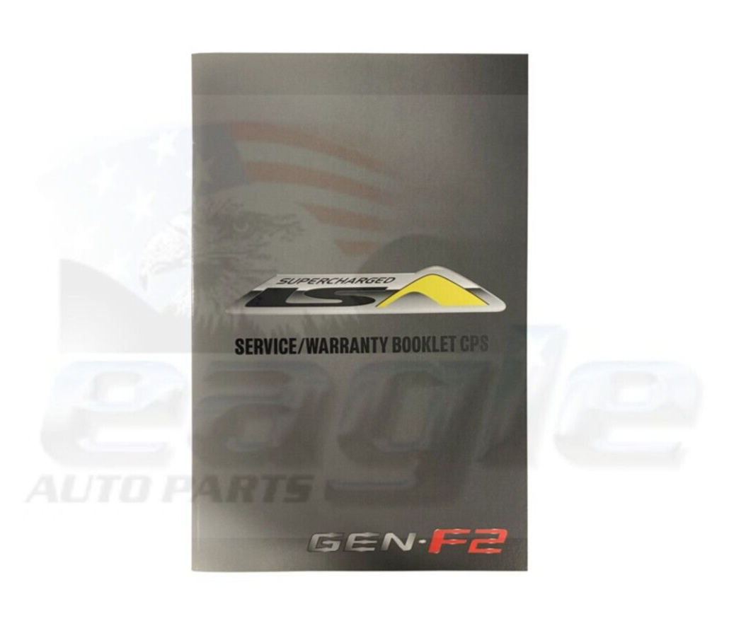 HSV VF LSA R8 Clubsport Maloo GTSR Senator Service Book Genuine 00A-150702