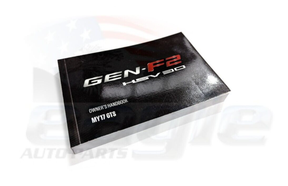 HSV VF GTS LSA Owners Manual Handbook Gen-F2 Genuine # 00A-160701