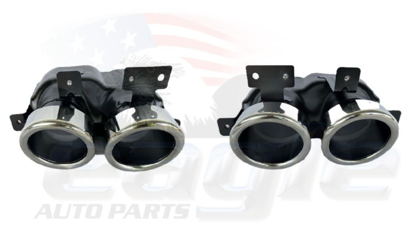 HSV VF Maloo MY16 GTSR Maloo MY17 Left & Right Polished Exhaust Extensions # 08C-140507-08