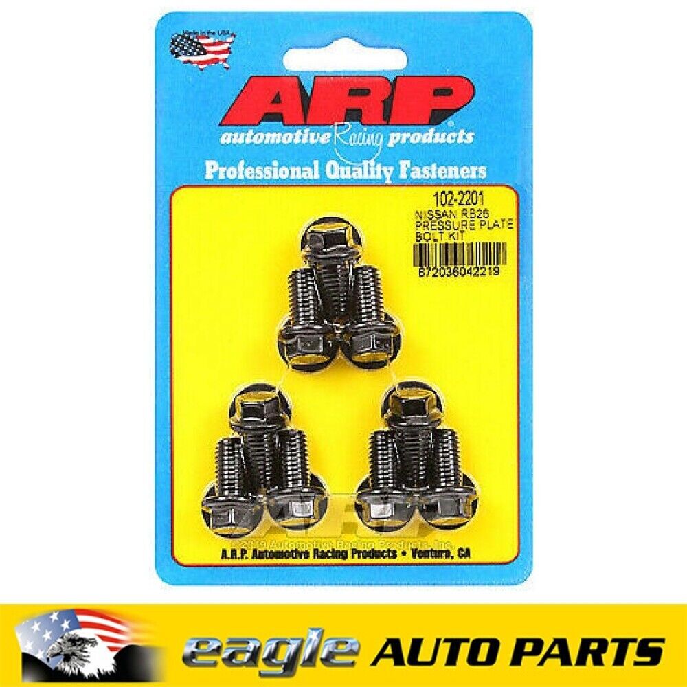 ARP Hex Pressure Plate Clutch Cover Bolt Kit To Suit Nissan 2.6L RB26  #102-2201