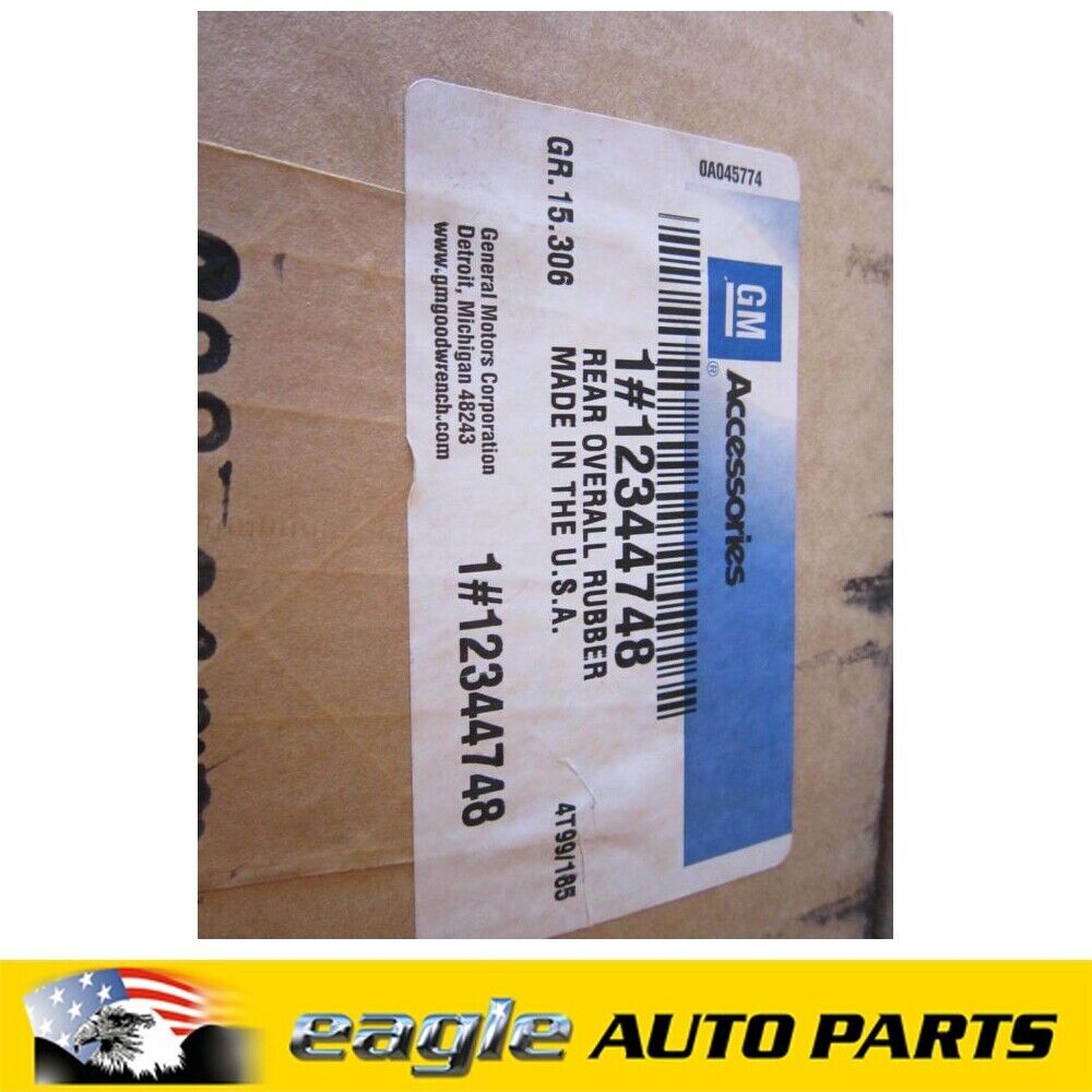 HOLDEN SUBURBAN K8 RUBBER FLOOR MAT 3RD ROW GREY  98 99 00  # 12344748