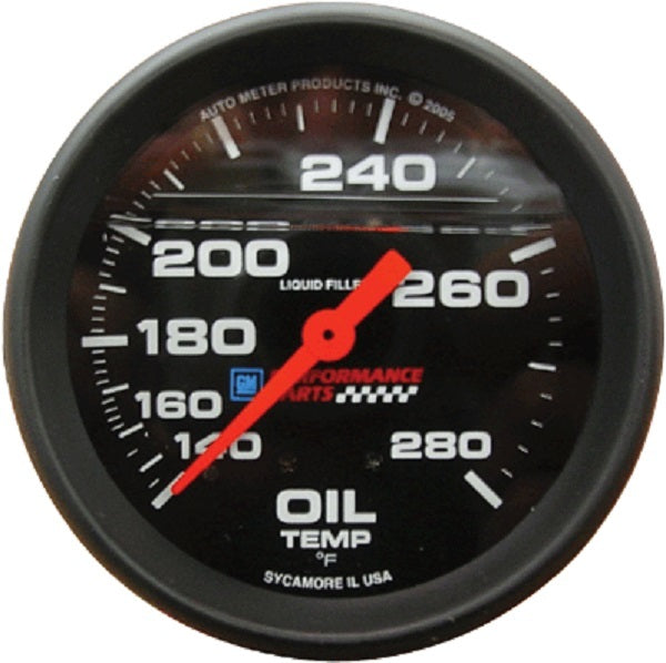 Oil Temperature Gauge Liquid Filled 140deg to 280 deg  # 12361393