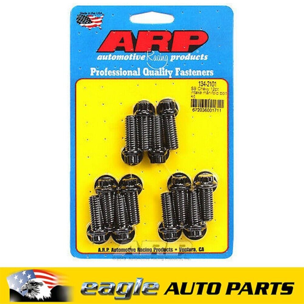 Chev SBC 283 307 327 350 383 400 ARP Intake Manifold Bolt Kit # 134-2101