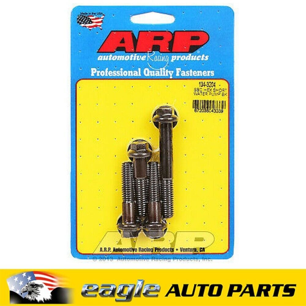 Chev 283 307 327 350 Small Block ARP Short Nose Water Pump Bolt Kit # 134-3204