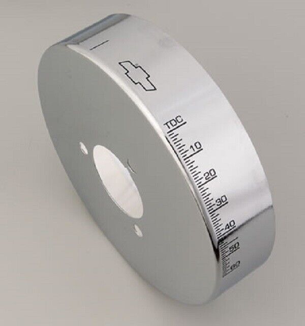 Chev 454 BigBlock Proform Harmonic Balancer Cover Chrome 8" # 141-729