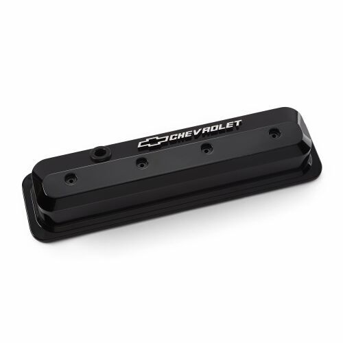 Proform Chev 350 Vortec Slant Edge Rocker Covers Liquid Black # 141-847