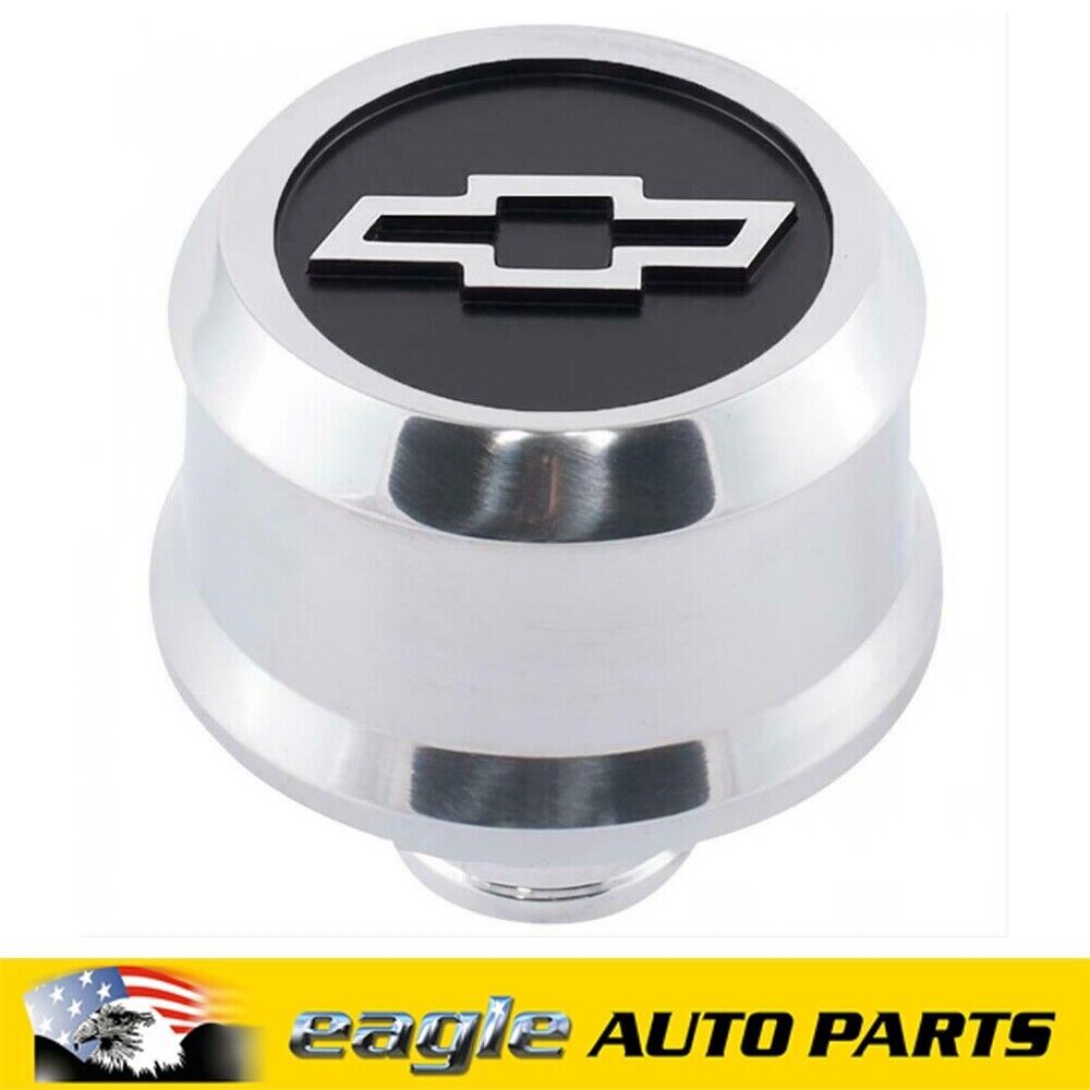 Proform Slant-Edge Polished Alloy Push-In Raised Bowtie Breather Cap # 141-857