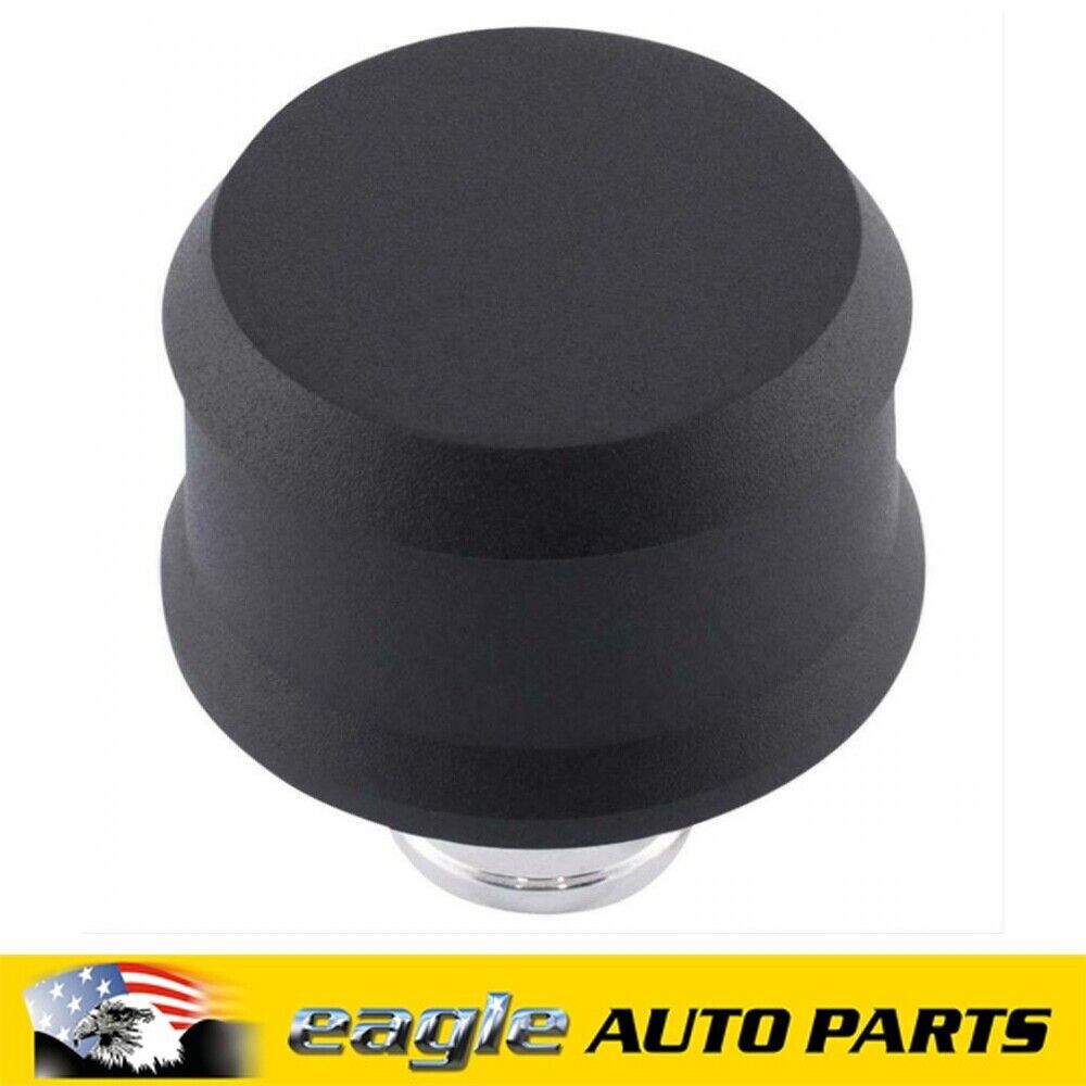 Proform Slant-Edge Black Aluminum Push-In Air Breather Cap # 141-862