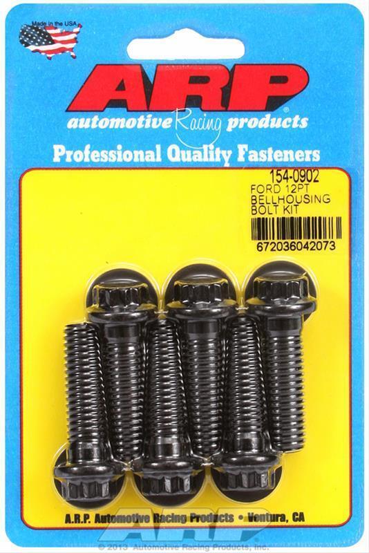 ARP Bellhousing Bolt Kit Black Oxide,7/16-14 in, Ford, 289, 302, 351W # 154-0902