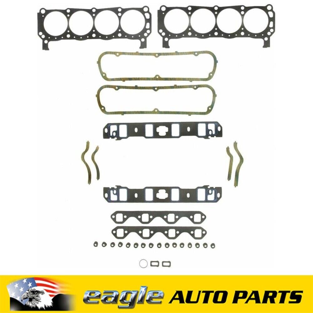 Ford 351 Windsor Fel-Pro Performance Marine Head Set Gasket Set # 17260
