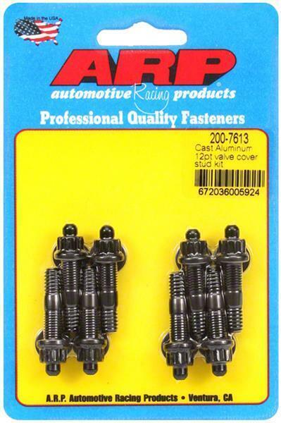 ARP Rocker Cover Studs, Black Oxide 12-Point, Cast Aluminum Covers # 200-7613