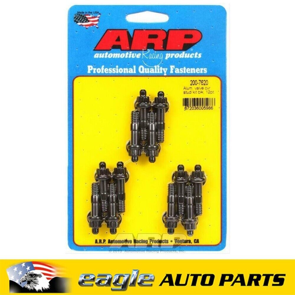 ARP Valve Cover Stud Kit Black Oxide 12-Point, Cast Aluminum Covers # 200-7620