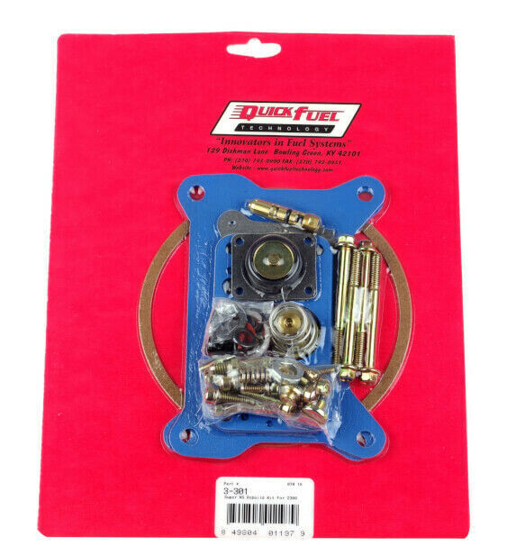 QUICK FUEL NON-STICK REBUILD KIT; 2300 (350, 500 CFM) 2 BARREL # 3-301QFT
