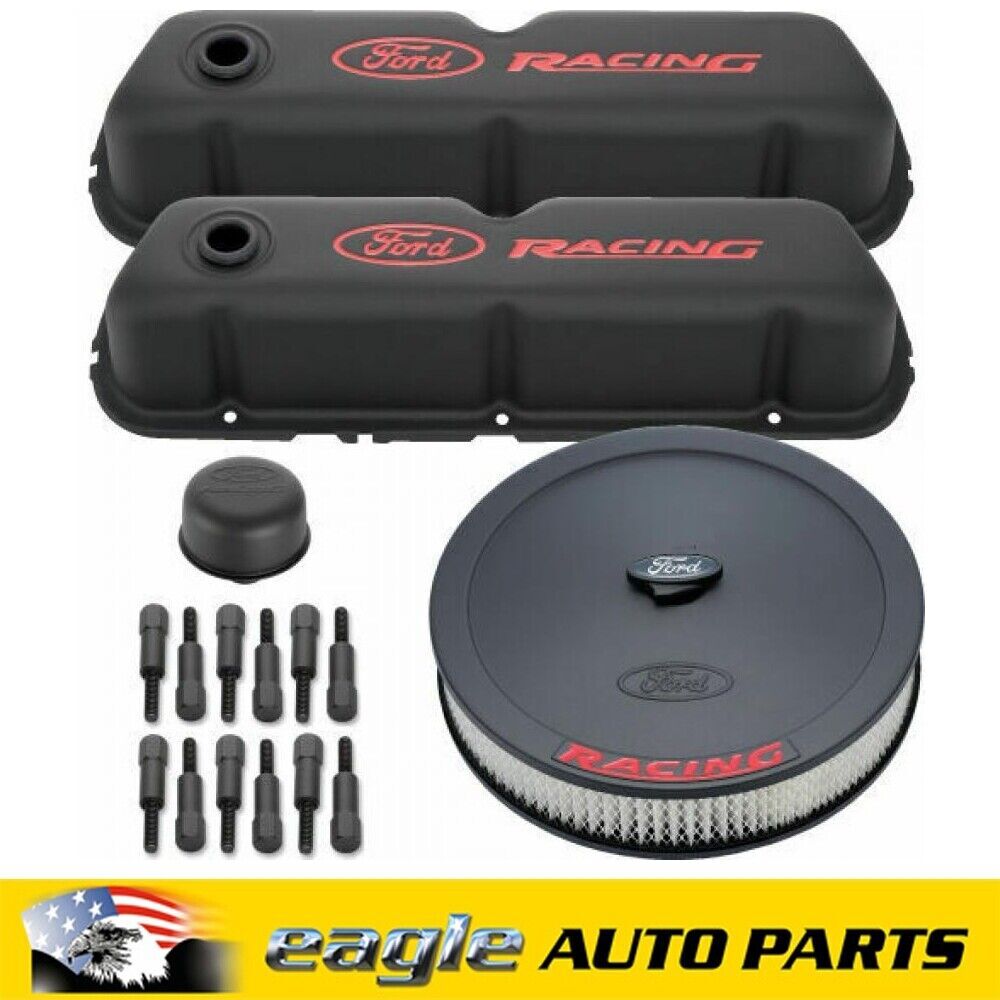 Ford 289 302 351 Windsor Proform Black Crinkle Finish Dress Up Kit # 302-500