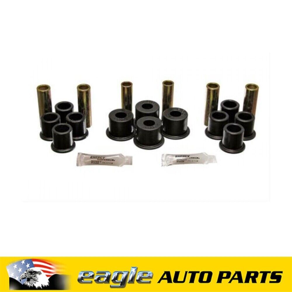 Energy Suspension Black Rear Leaf Spring Bush Kit Ford F150 2wd 1989 # 4-2122G