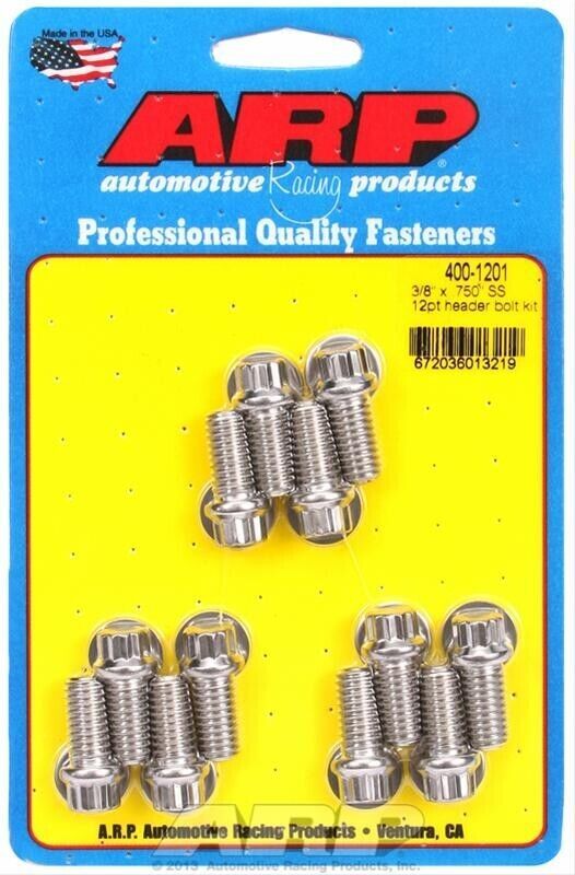 ARP Stainless Steel Header Bolts # 400-1201