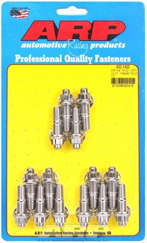 ARP Stainless Steel Header Stud Kit # 400-1400