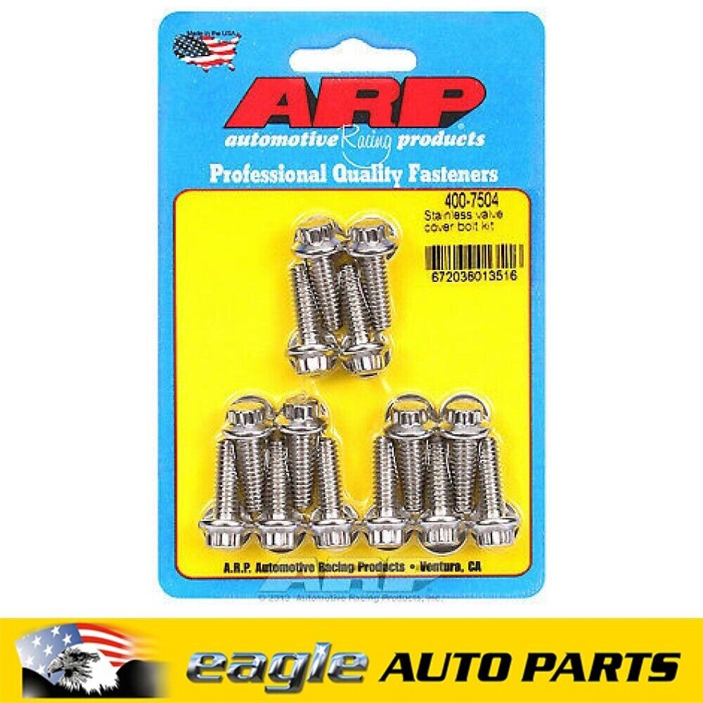 ARP Valve Cover Bolt Kit  12pt stainless steel    1/4 in.-20     # 400-7504