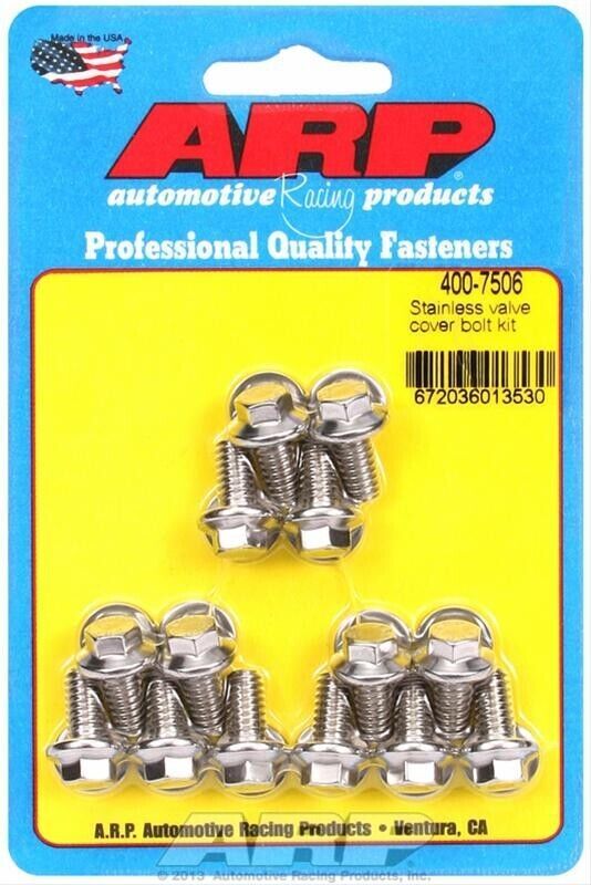 ARP Rocker Cover Bolt Kits 1/4 in.-20 Thread, Set of 14 # 400-7506