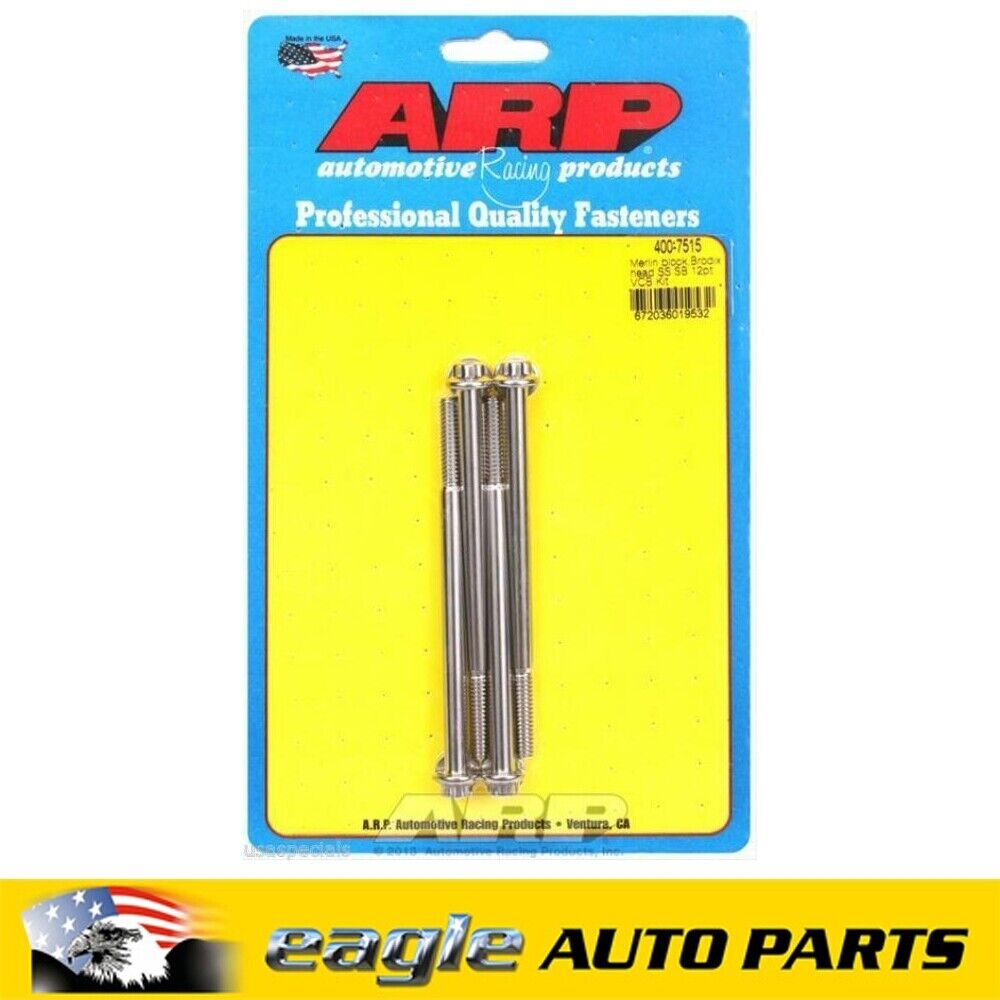 ARP Valve Cover Bolt Kits Centre Bolt Brodix Rocker Covers # 400-7515