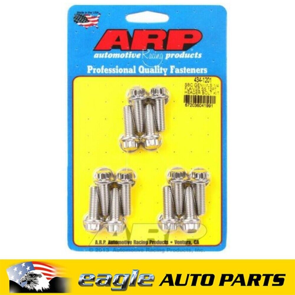Chev LS ARP Stainless Steel Header Bolts # 434-1201