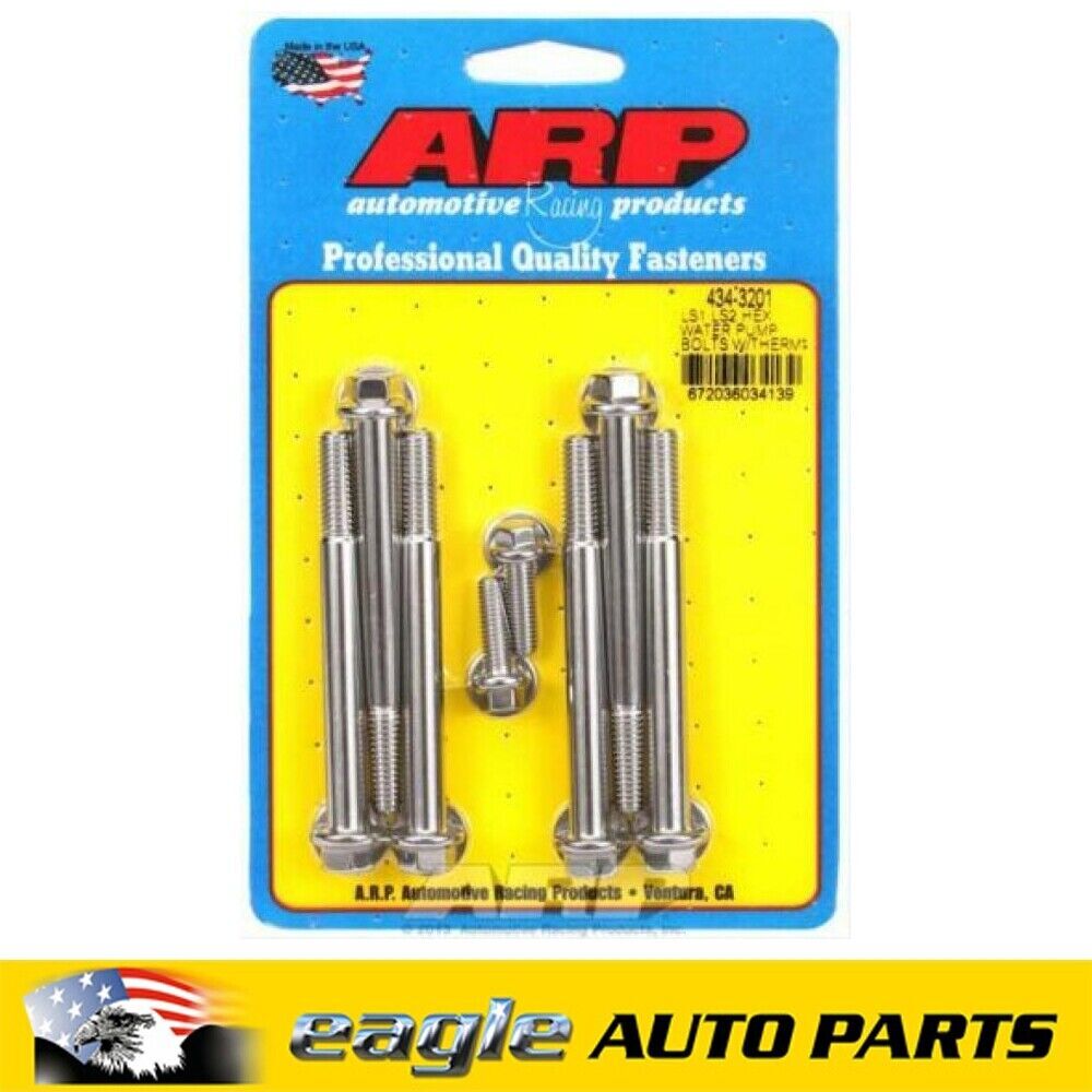 Chev Holden Commodore LS1 LS2 LS3 L76 L98 ARP Water Pump Bolt Kits # 434-3201