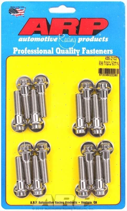 ARP Stainless Steel Intake Bolts/Studs 12 pt Big Block Chev 502 # 435-2102