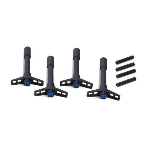 Proform Mopar / Chrysler Engines Black Crinkle Valve Cover Wing Nuts # 440-756