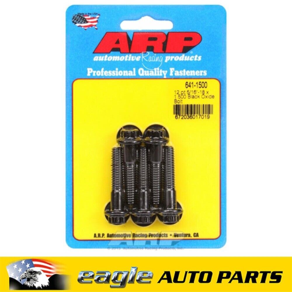 ARP Chromoly Bolts 5/16 in.-18 RH Thread, 1.500 in. UHL, Set of 5 # 641-1500