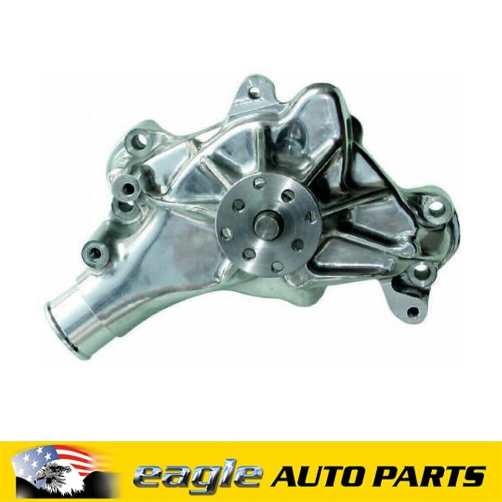 Chev 283 307 327 350 V8 High Flow Polished Long Nose Alloy Water Pump # 67264