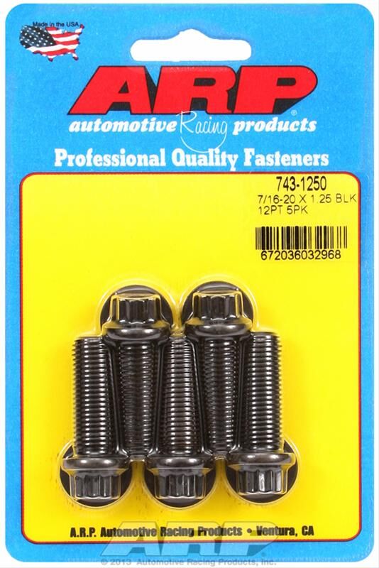 ARP Chromoly Bolts 7/16 in.-20 RH Thread, 1.250 in # 743-1250
