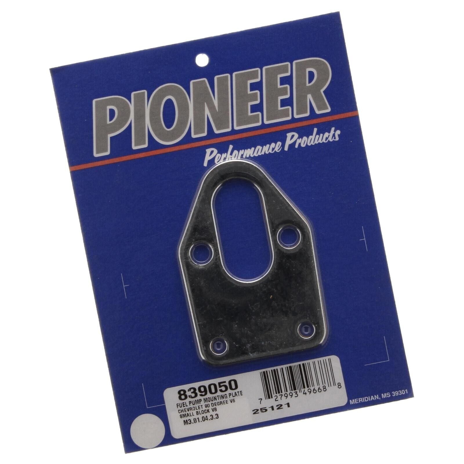 Chev 350 SBC Pioneer Automotive Fuel Pump Mounting Plate # 839050