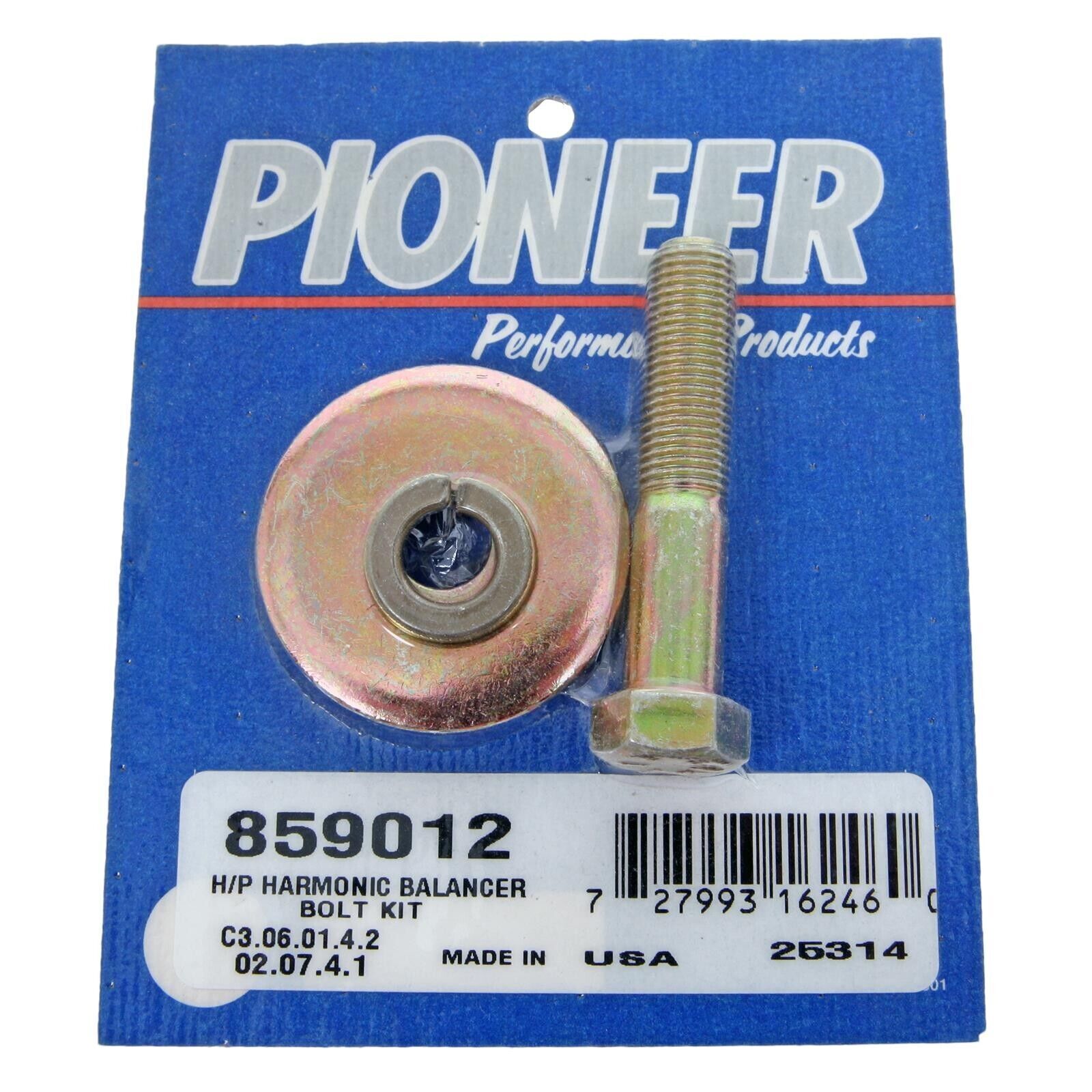 Pioneer Chev 350 SBC Harmonic Balancer Bolt kit # 859012