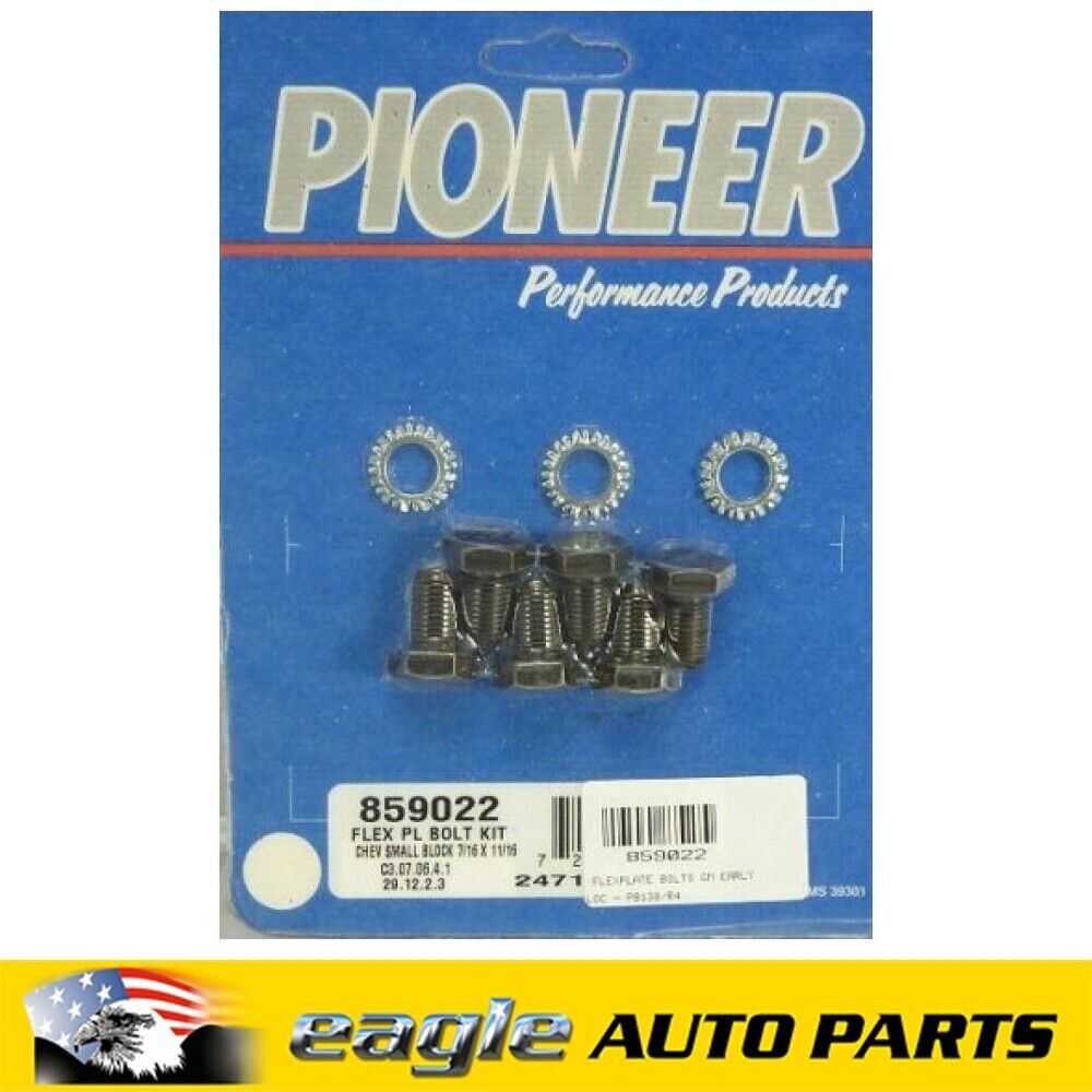Pioneer Flexplate Bolts Suit GM Chev Early Style / Ford Windosr # 859022