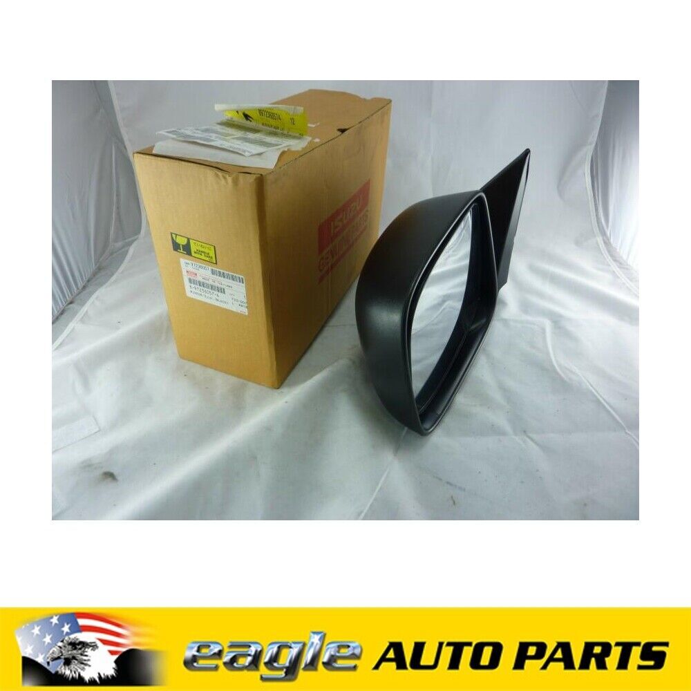 HOLDEN RA RODEO 2002 LEFT HAND BLACK DOOR MIRROR MANUAL NOS # 8972360574
