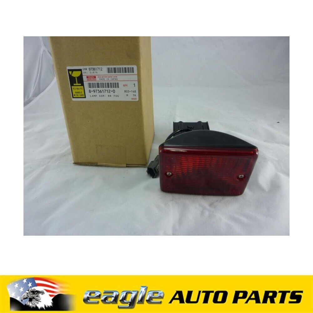 HOLDEN RA RODEO 03 - 06 REAR R/HAND FOG LAMP SUITS CHROME REAR BAR # 8973617120