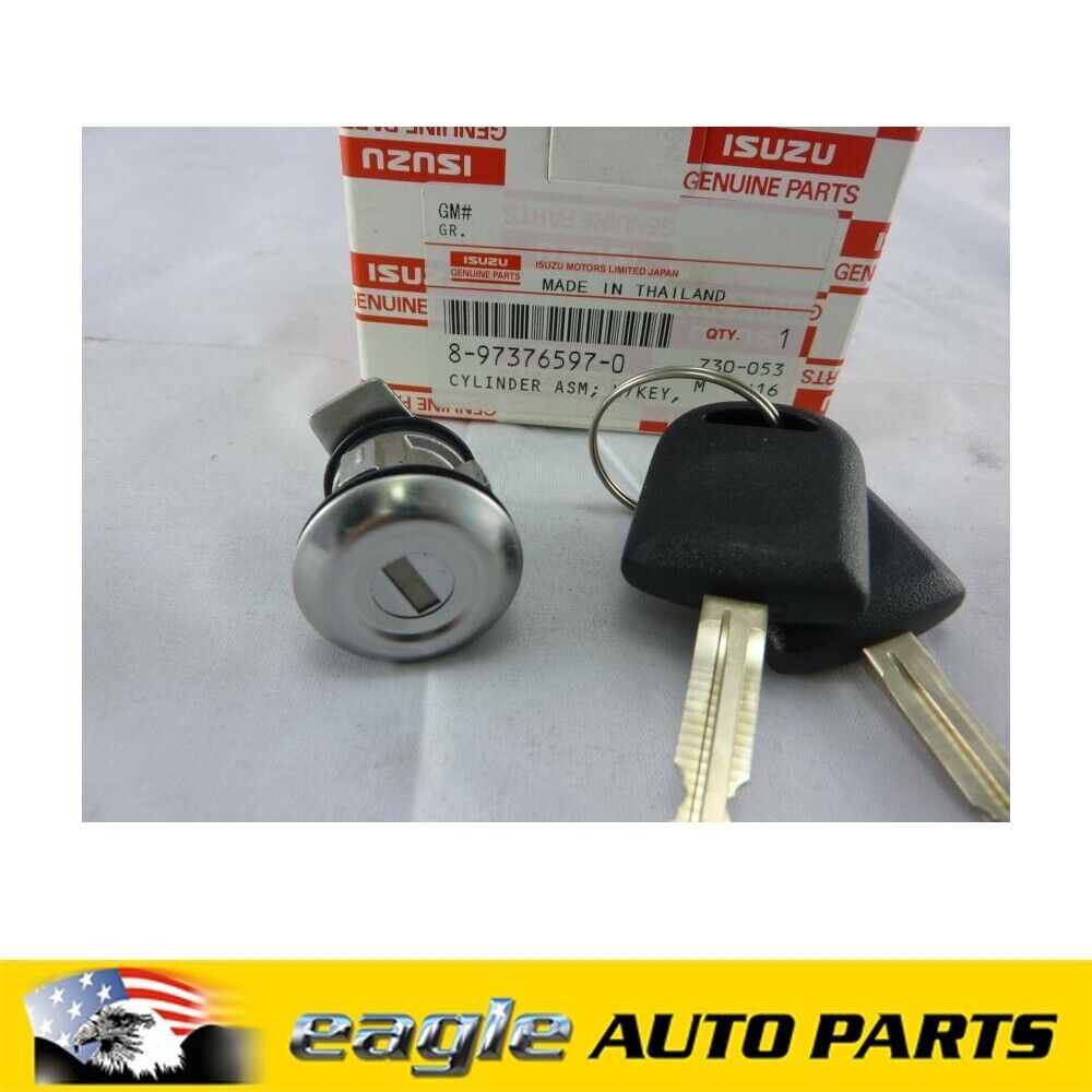 HOLDEN RA RODEO 03 - 06 SPARE WHEEL FLAP BARREL & KEY NOS GENUINE # 8973765970