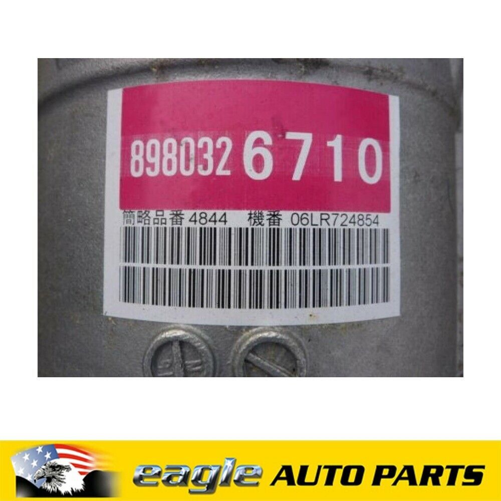 HOLDEN RA RODEO 4 X 2 AUTOMATIC TRANSMISSION 4JJ1 # 8980326710