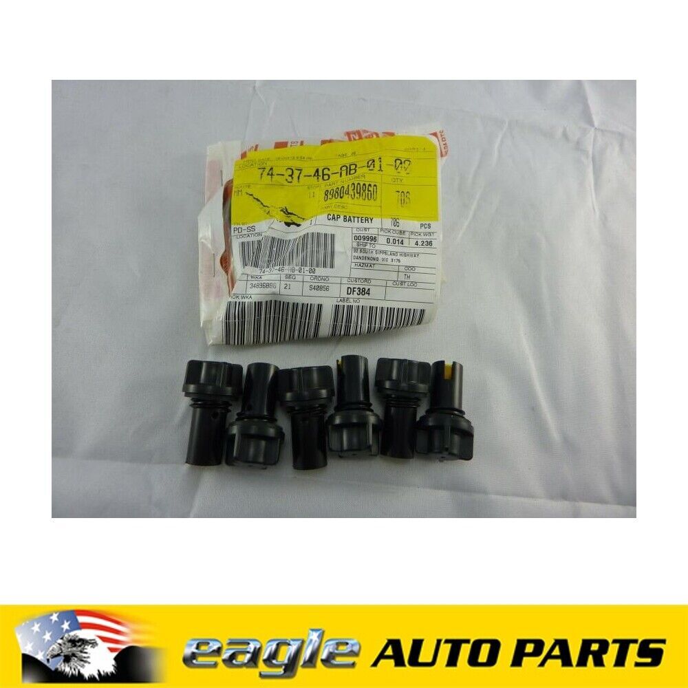 HOLDEN RA RODEO BATTERY CAPS X 6 NOS GENUINE # 8980439860
