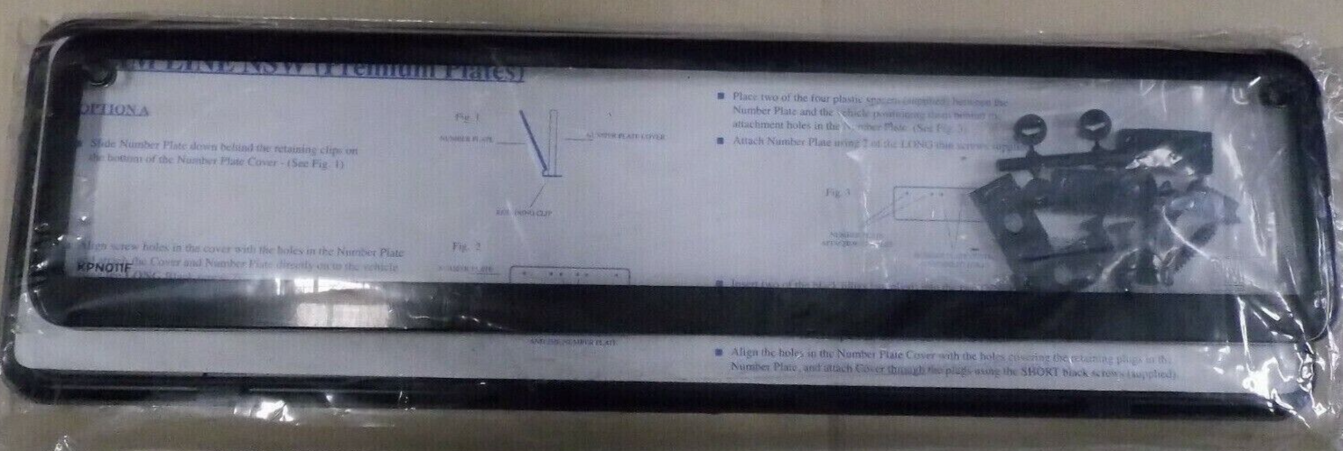 Holden Number Plate Frame Kit Slim Line Front / Standard Rear Genuine GM