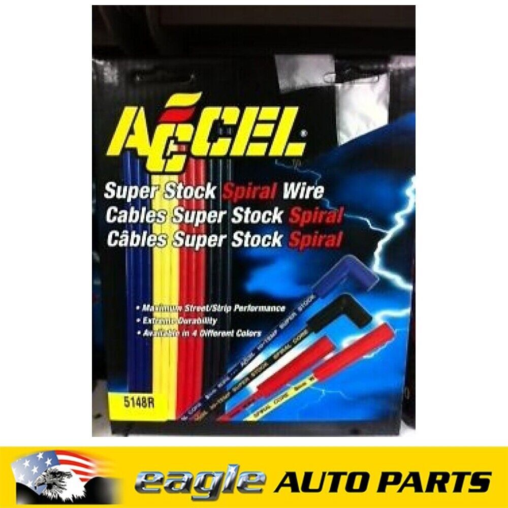 CHEV 283 327 350 383 HEI 900 / 900 SPARK PLUG LEADS RED # ACC-5148R