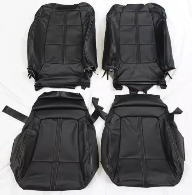 HOLDEN VF COMMODORE CALAIS MY17 FRONT SEAT BASE & BACK TRIM COVERS L & R LEATHER
