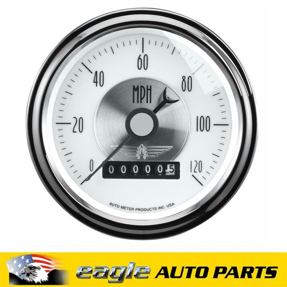 Auto Meter Prestige Pearl 3-3/8" Programmable Speedometer 120 mph # AU2085