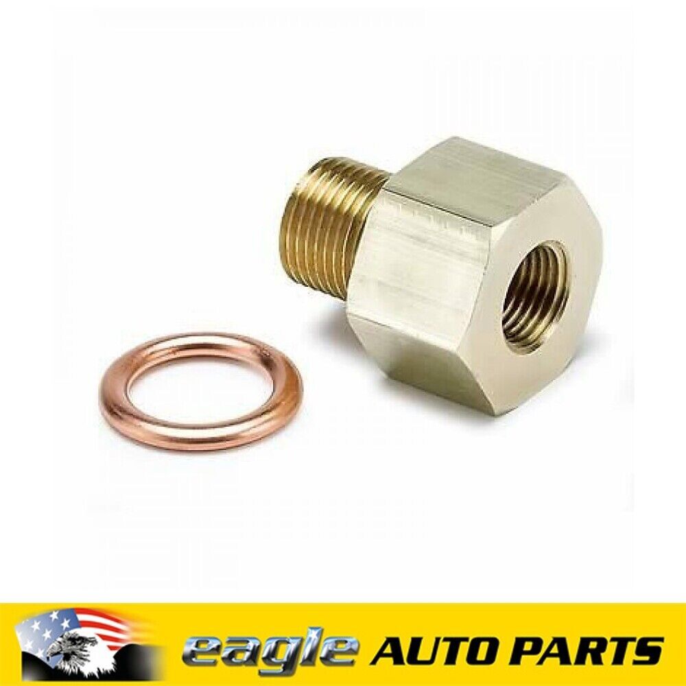 AutoMeter Metric Adapter 1/8 in. NPT Female to 14mm x 1.5 Male # AU2267