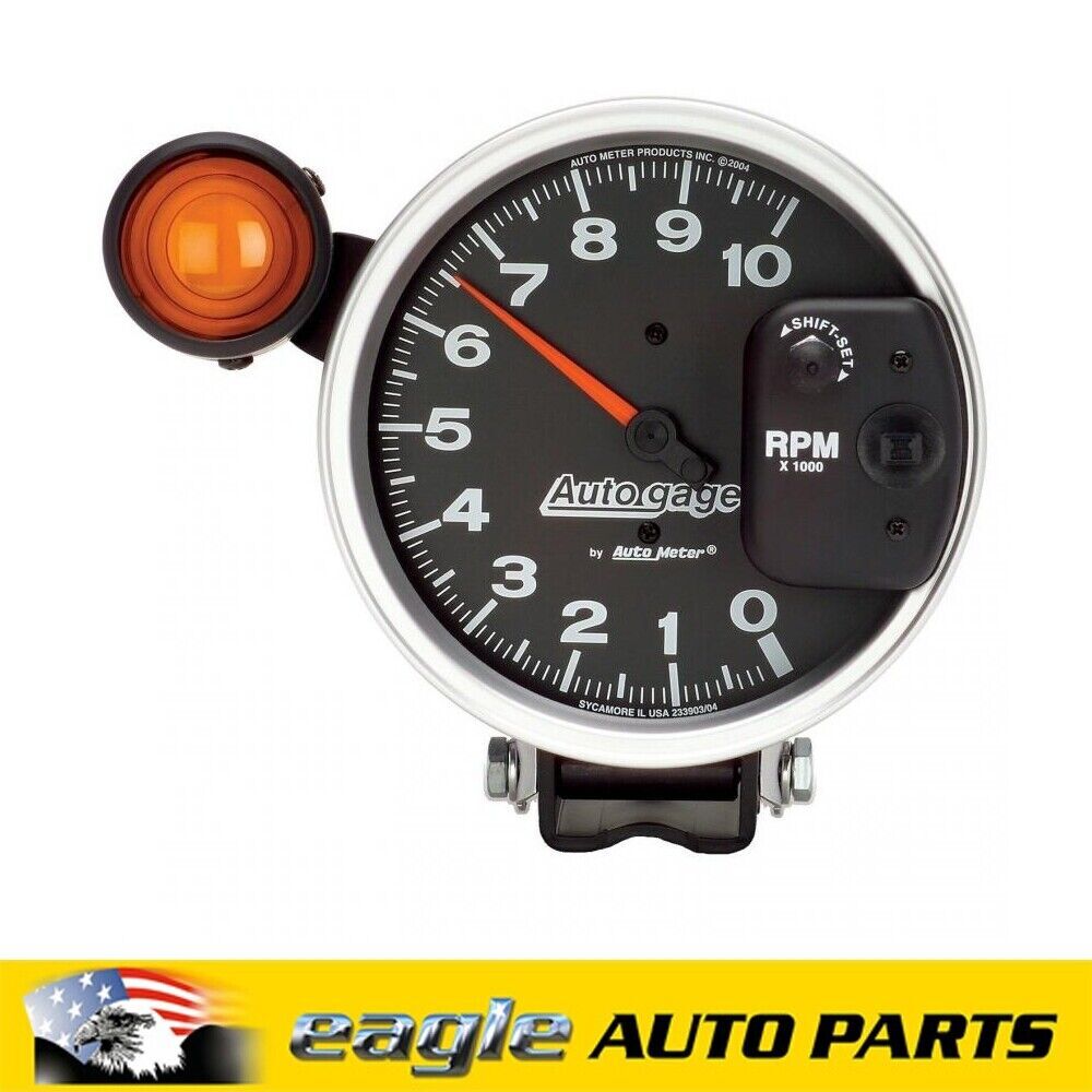 Autometer Autogage Pedestal-Mount Tach 10,000 RPM inc shift light # AU233904