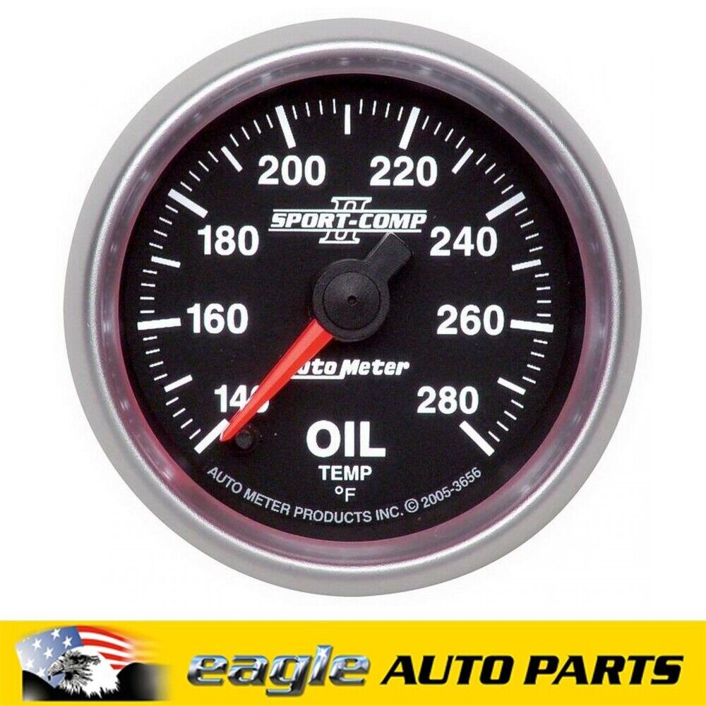 AutoMeter Sport-Comp II Analog Gauge 2.1/16" Oil Temp # AU3656