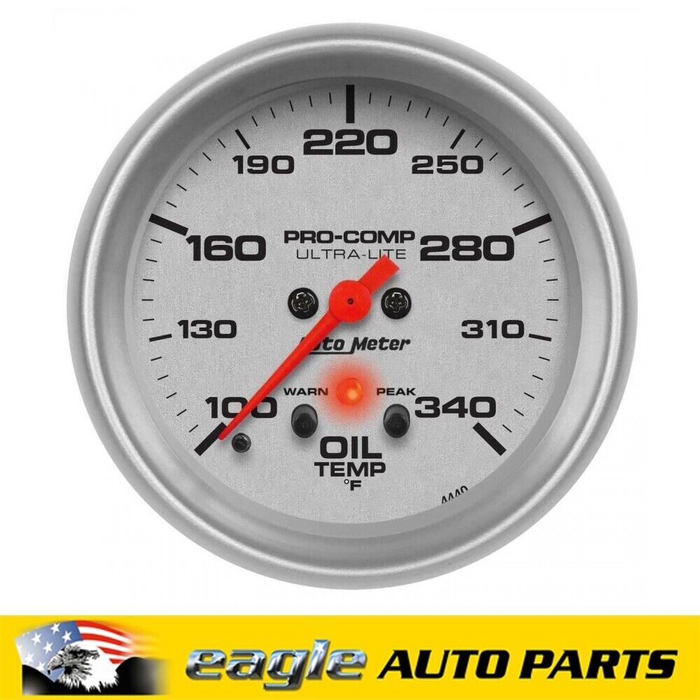 AUTOMETER ULTRA-LITE OIL TEMPERATURE GAUGE 2.5/8" DIAMETER # AU4440