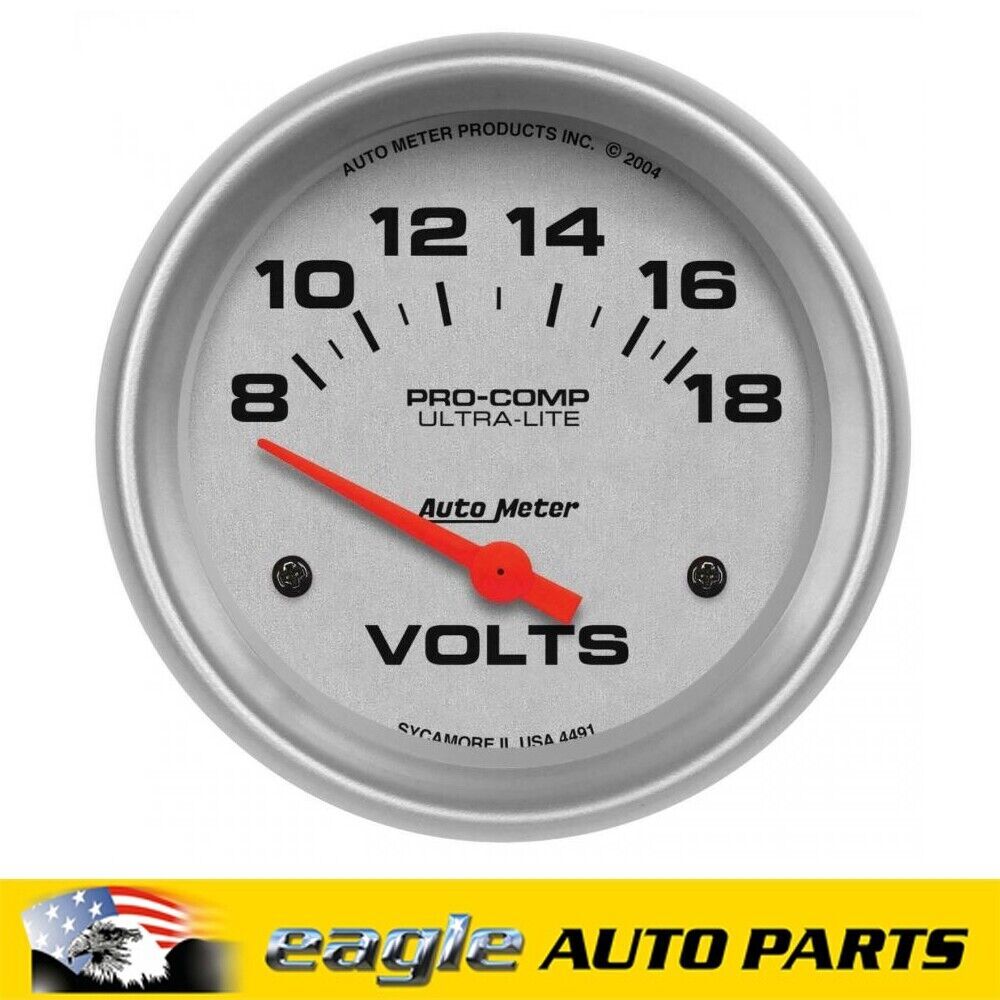 AutoMeter Ultra-Lite Analog Gauge Voltmeter # AU4491