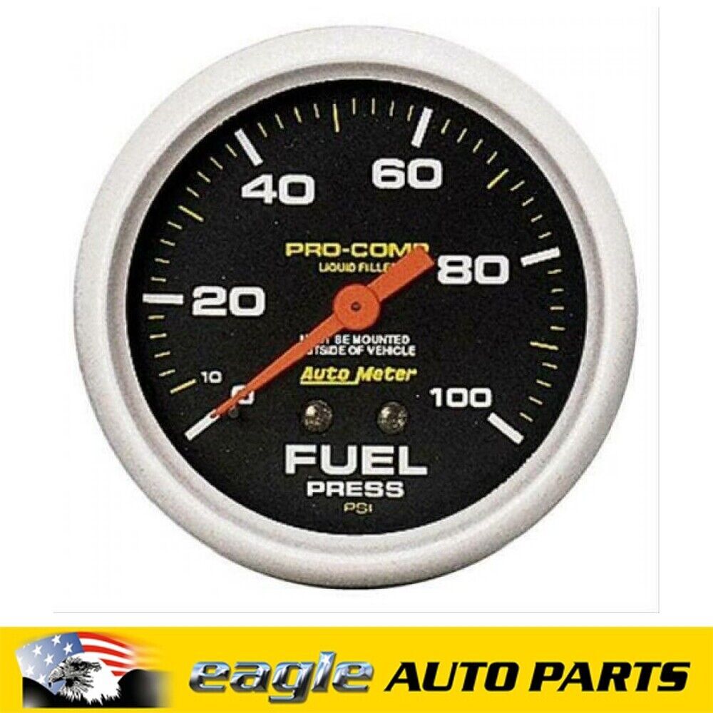 AutoMeter Pro-Comp Analog 2 5/8" 0-100 psi Fuel Pressure Gauge # AU5412