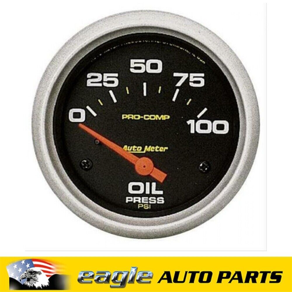 AUTOMETER OIL PRESSURE GAUGE PRO COMP ELECTRIC 2.5/8" 100 PSI # AU5427